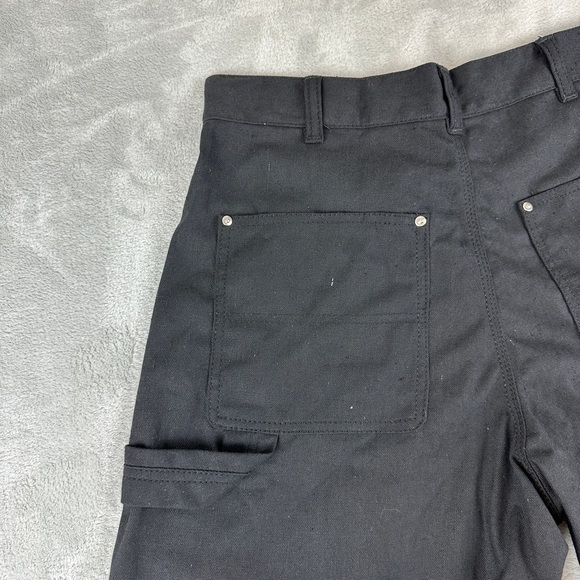 Carhartt Rework Double Knee Black Shorts Men's Size 32 W REFER TO MEASUREMENTS - Picture 8 of 15